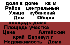 доля в доме 23 кв.м. › Район ­ центральный › Улица ­ кубанский › Дом ­ 7 › Общая площадь дома ­ 23 › Площадь участка ­ 120 › Цена ­ 800 000 - Алтайский край, Барнаул г. Недвижимость » Дома, коттеджи, дачи продажа   . Алтайский край